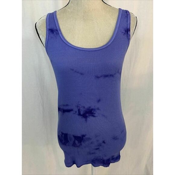michael stars maternity Purple Tie Dye Tank top - Picture 1 of 8